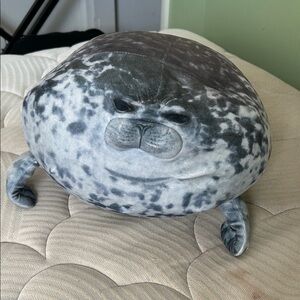 Soft Gray Seal Plush Toy